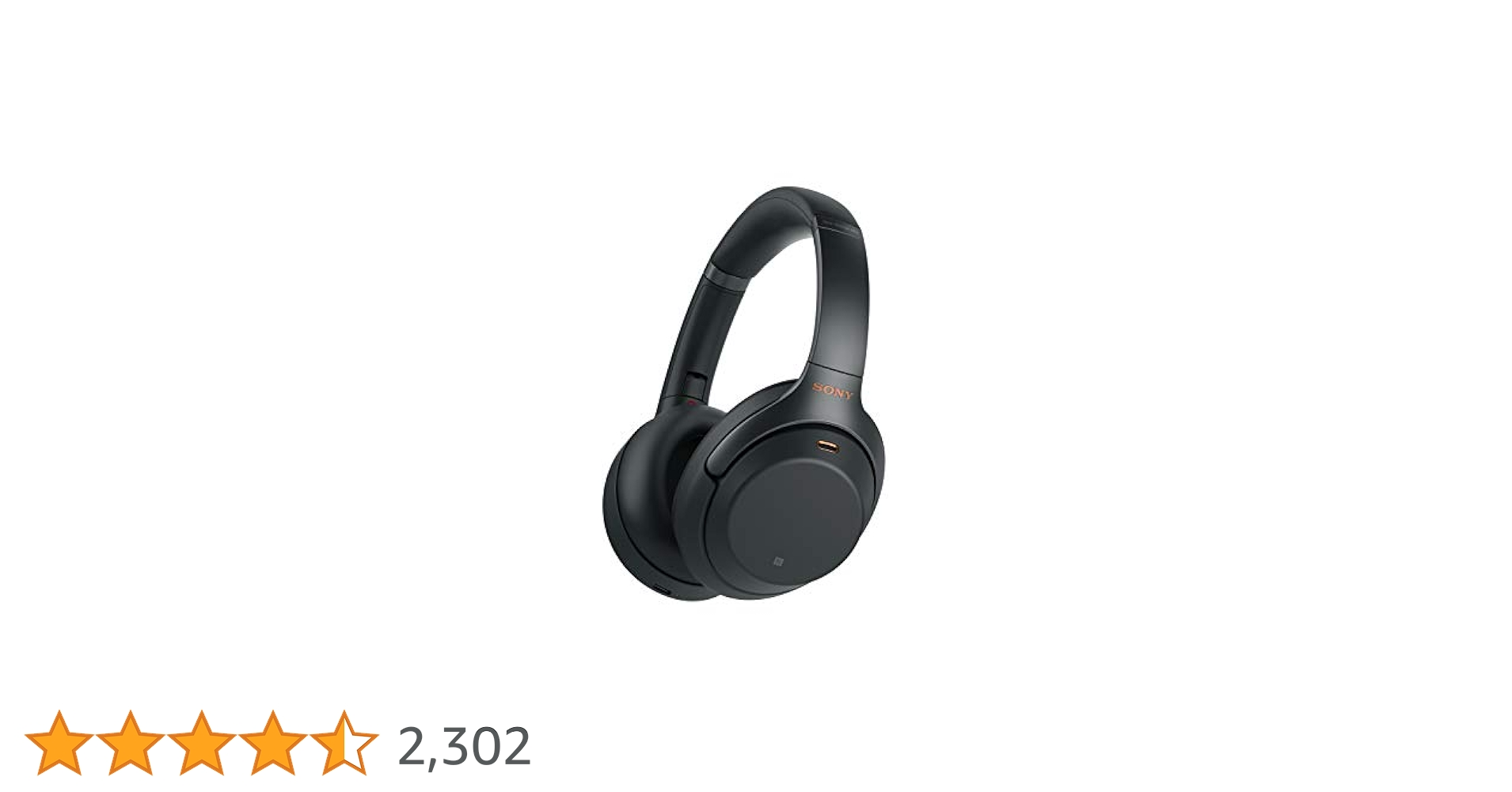 SONY WH1000XM3 Bluetooth Wireless Noise Canceling Headphones